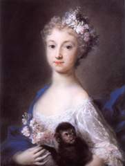 Girl with a monkey from Rosalba Giovanna Carriera