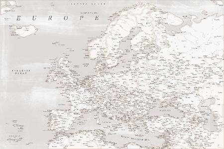Lysander detailed map of Europe