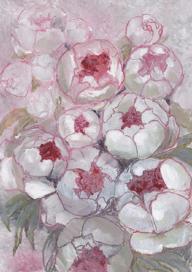 Nuria bouquet of peonies in pink