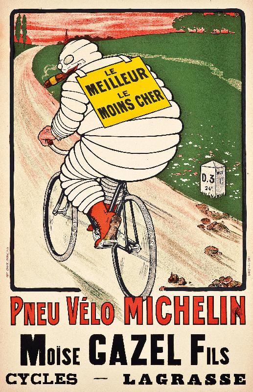 Werbeplakat für Reifen von Michelin. from Marius Rossillon