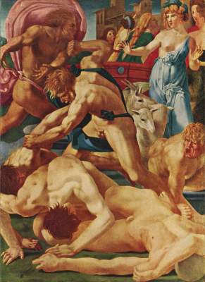 Moses defends the daughters Jethros from Rosso Fiorentino