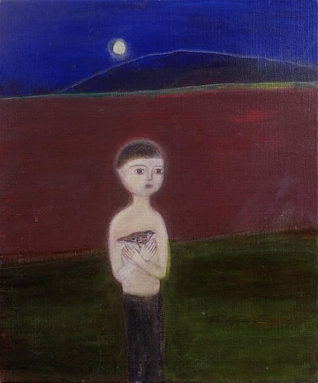 Boy in the Moonlight, 2002 acrylic on canvas)  from Roya  Salari