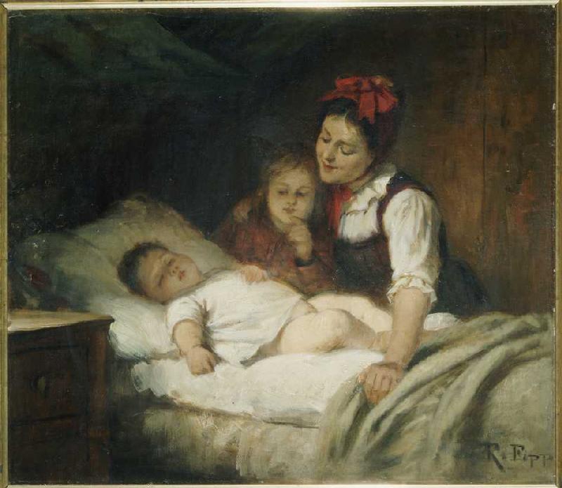 Das schlafende Kleinkind. from Rudolf Epp