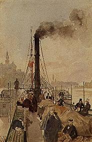 On the steamship Maria Anna from Rudolf von Alt