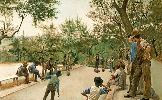The Boules Players from Ruggero Focardi