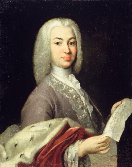 Portrait of Prince Antiokh Kantemir from Russian School