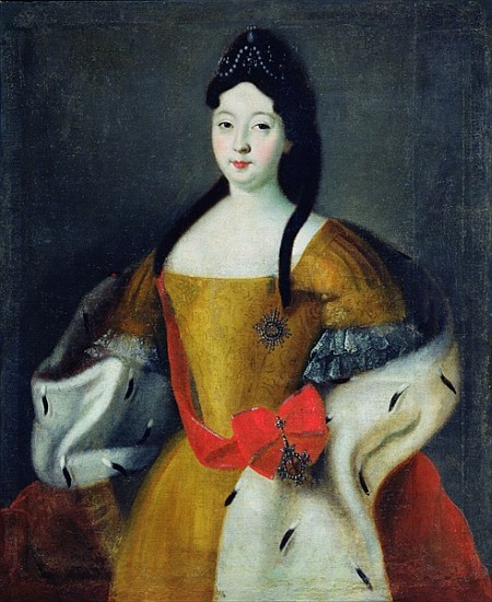 Portrait of Tsarevna Anna Petrovna, 1740s from Russian School