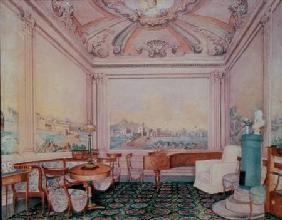 Interior of the reception room in a manor house