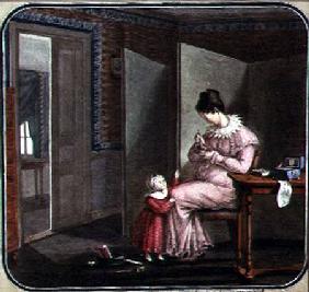 Mother and Child in an Interior