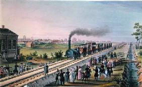 Opening of the First Railway Line from St. Petersburg to Pavlovsk