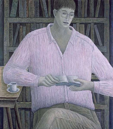 Man Reading, 1998 (oil on canvas)  from Ruth  Addinall