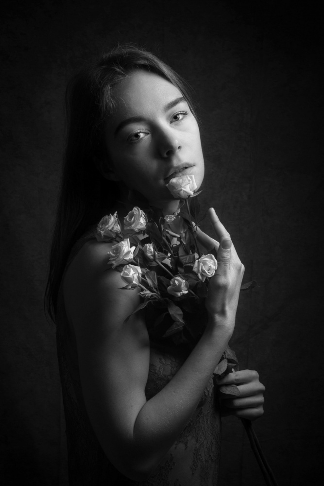 portrait with roses from Ruth Franke