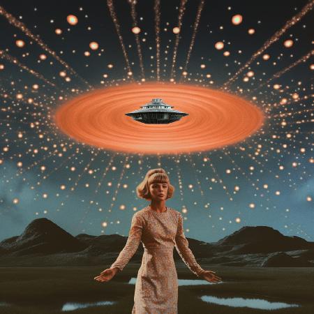 UFO Collage Art