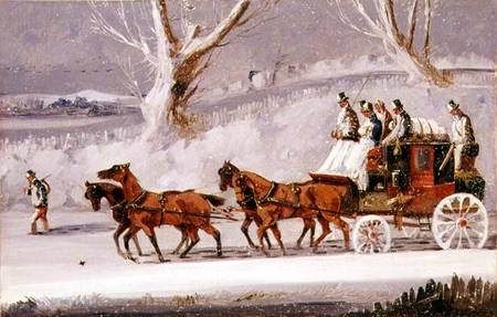 The Royal Mail in a Snow Storm from Samuel Henry Gordon Alken
