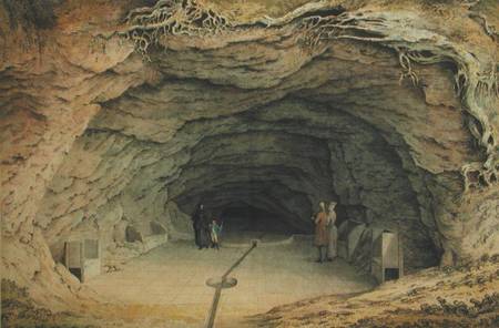 Mother Ludlum's Hole, near Farnham, Surrey from Samuel Hieronymous Grimm