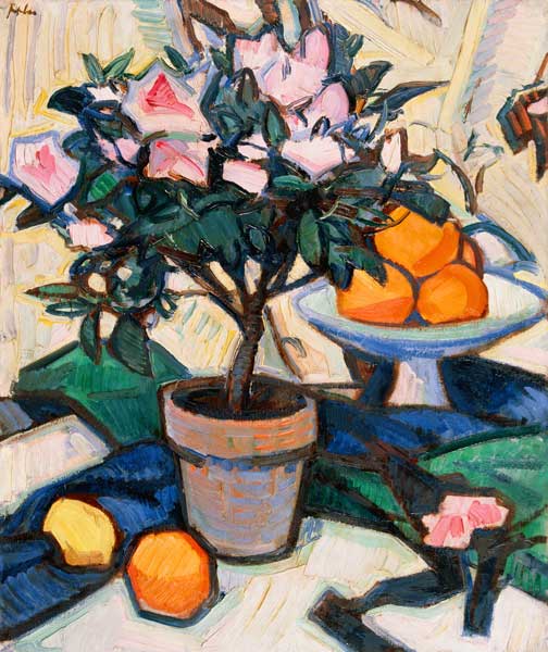 Rosa Azaleen und Orangen from Samuel John Peploe