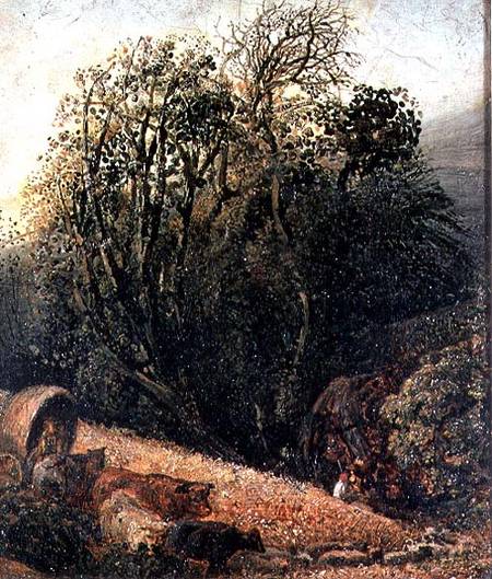 A Cornfield Bordered by Trees from Samuel Palmer
