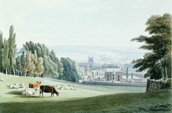 Bristol from below the Royal Fort, Tyndall's Park from Samuel R.W.S. Jackson