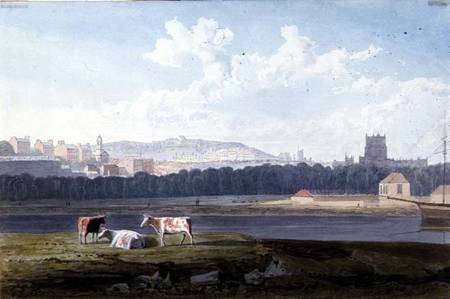 View Across the Floating Harbour, with St. George's, Brandon Hill, the Cathedral from Samuel R.W.S. Jackson