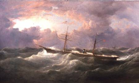 Portrait of the 'Isis', a Steam and Sail Ship from Samuel Walters