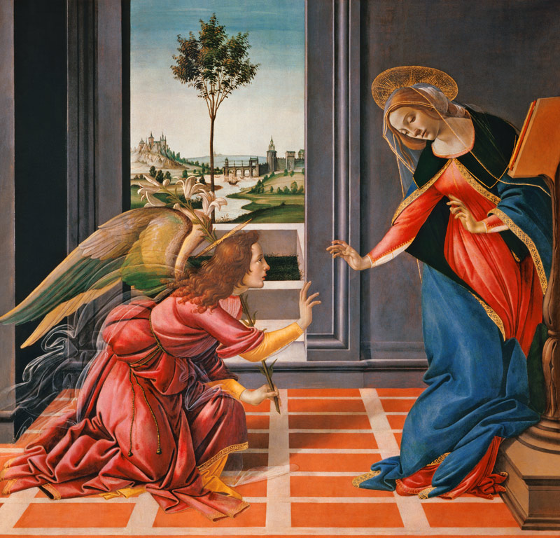 Botticelli / Annunciation / c.1489 from Sandro Botticelli