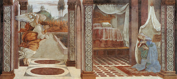 Botticelli, Annunciation for S.Martino from Sandro Botticelli