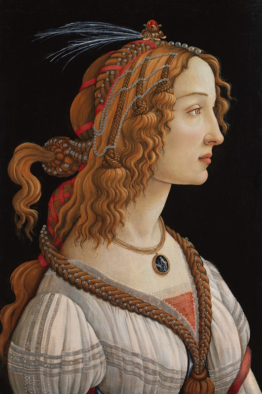 Idealised Portrait of a Lady (Portrait of Simonetta Vespucci as Nymph) from Sandro Botticelli