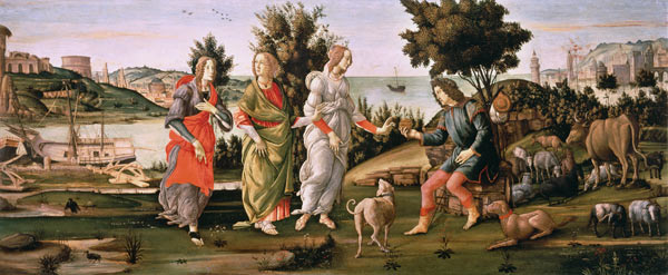 S.Botticelli / Judgement of Paris / Ptg. from Sandro Botticelli