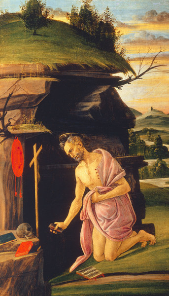 St. Jerome in the desert from Sandro Botticelli