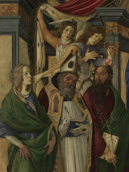 S.Botticelli, Katharina, Augustinus u.a. from Sandro Botticelli