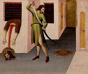 The decapitation of Johannes ' of the Täufers. from Sano di Pietro