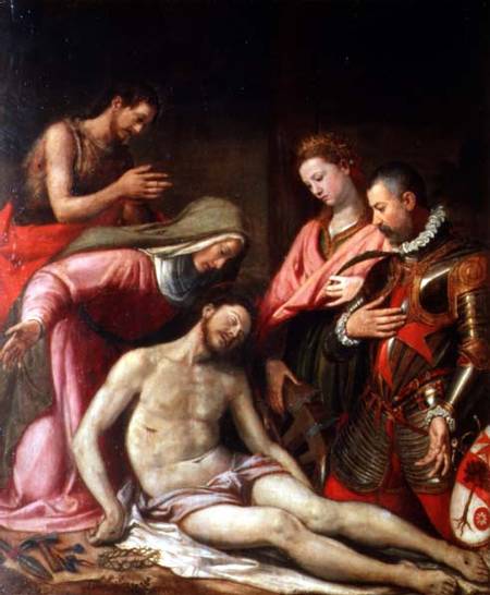 The Deposition of Christ with St. John the Baptist, St. Catherine of Alexandria and a Donor from Santi di Tito