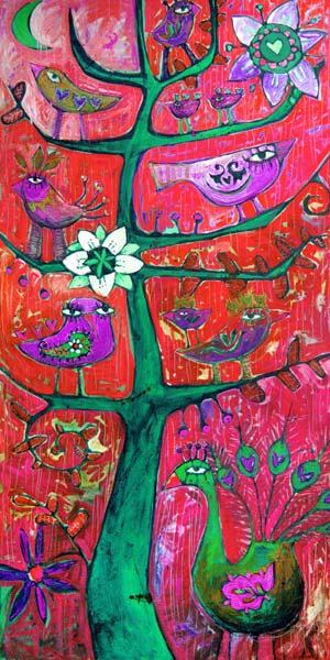 Santosha  Tree 3 (Tree Of Contentment 3) from Sara Catena