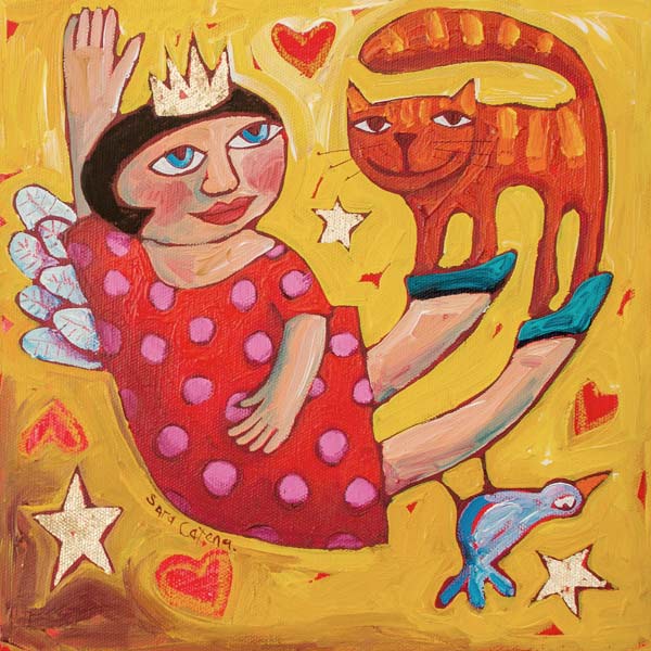 Surrendered to love 25-x-25-cm from Sara Catena