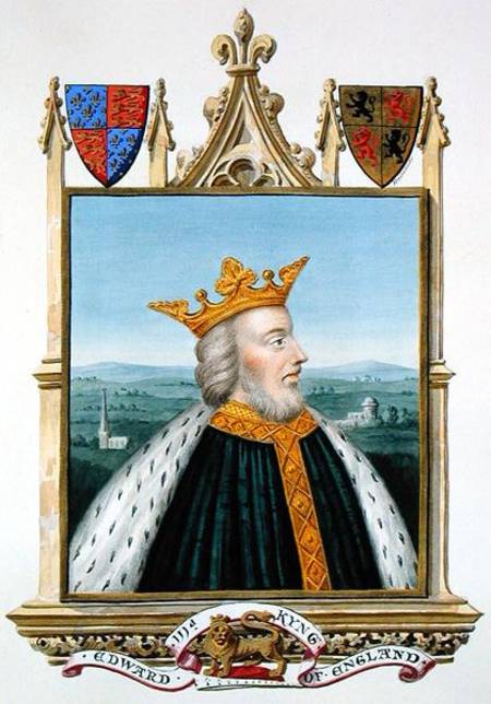 Portrait of Edward III (1312-77) King of England from 1327 from 'Memoirs of the Court of Queen Eliza from Sarah Countess of Essex