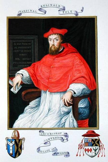 Portrait of Reginald Pole (1500-58) Archbishop of Canterbury and Legate of Viterbo from 'Memoirs fro from Sarah Countess of Essex