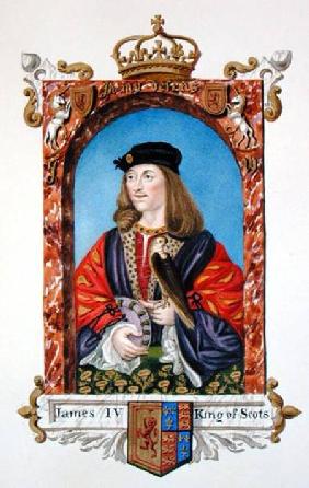 Portrait of James IV of Scotland (1473-1513) from 'Memoirs of the Court of Queen Elizabeth'