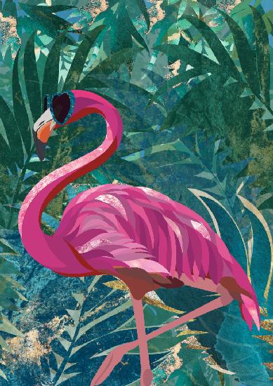 Flamingo in the Jungle