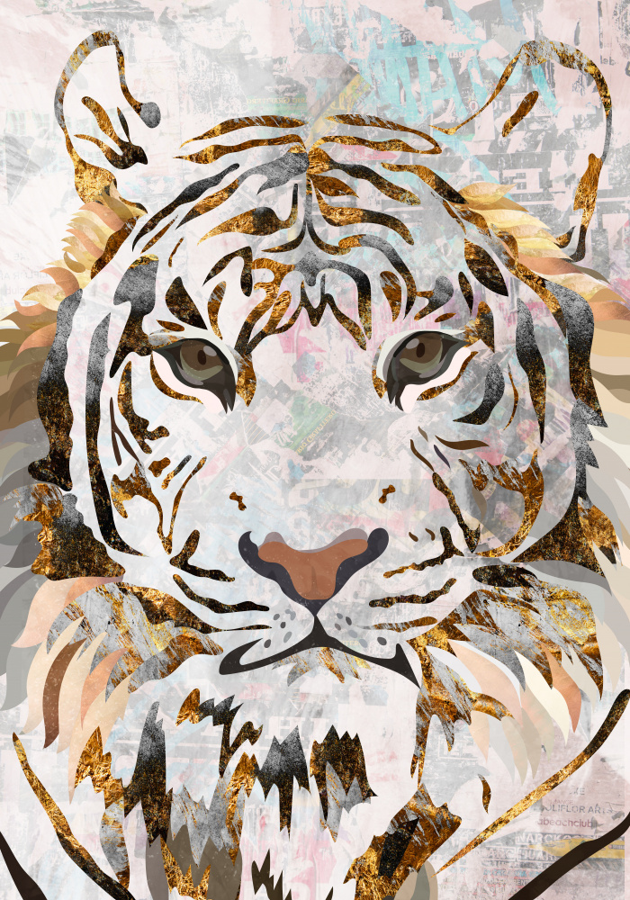 Grunge Gold Tiger from Sarah Manovski