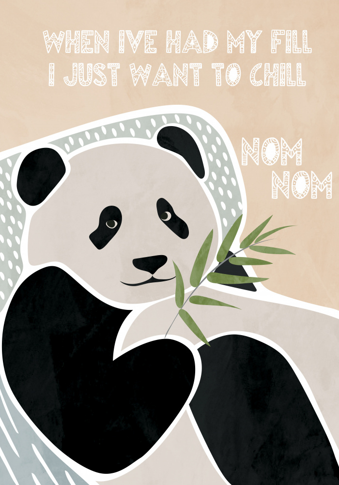 Childrens panda typography from Sarah Manovski