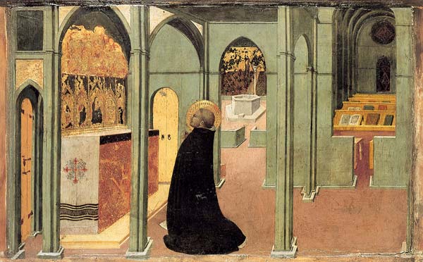 Saint Thomas Aquinas in Prayer from Sassetta