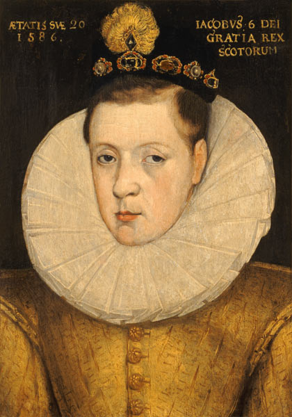 Portrait of James VI of Scotland from Scottish school