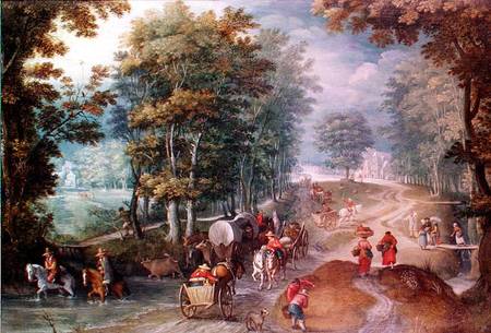 Peasants Journeying from Sebastian Vrancx