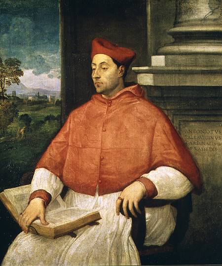 Portrait of Cardinal A. Pallavicini from Sebastiano del Piombo