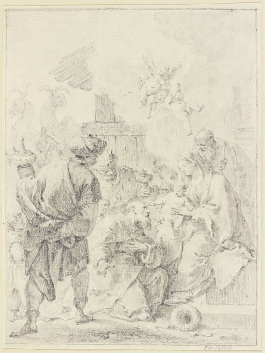 Anbetung der Heiligen drei Könige from Sebastiano Ricci