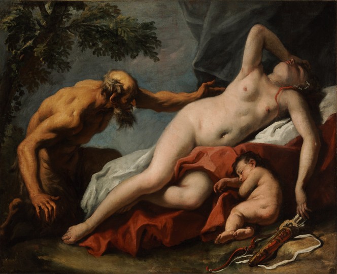 Venus and Satyr from Sebastiano Ricci