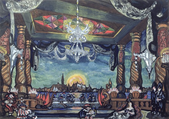 Stage Design for Tales of Hoffmann by Offenbach from Sergei Jurijewitsch Sudeikin