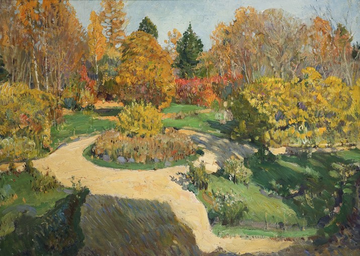 The Garden in Autumn from Sergej Arsenjewitsch Winogradow