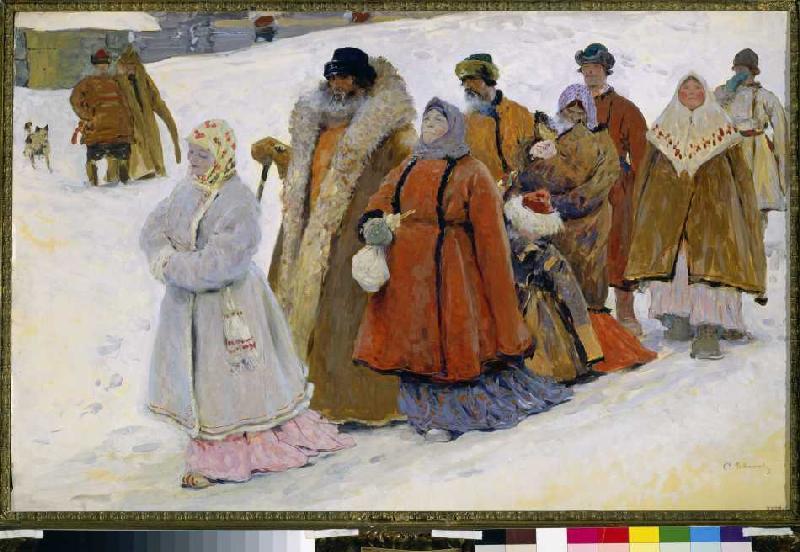 Russian family at the going to church from Sergej Iwanow