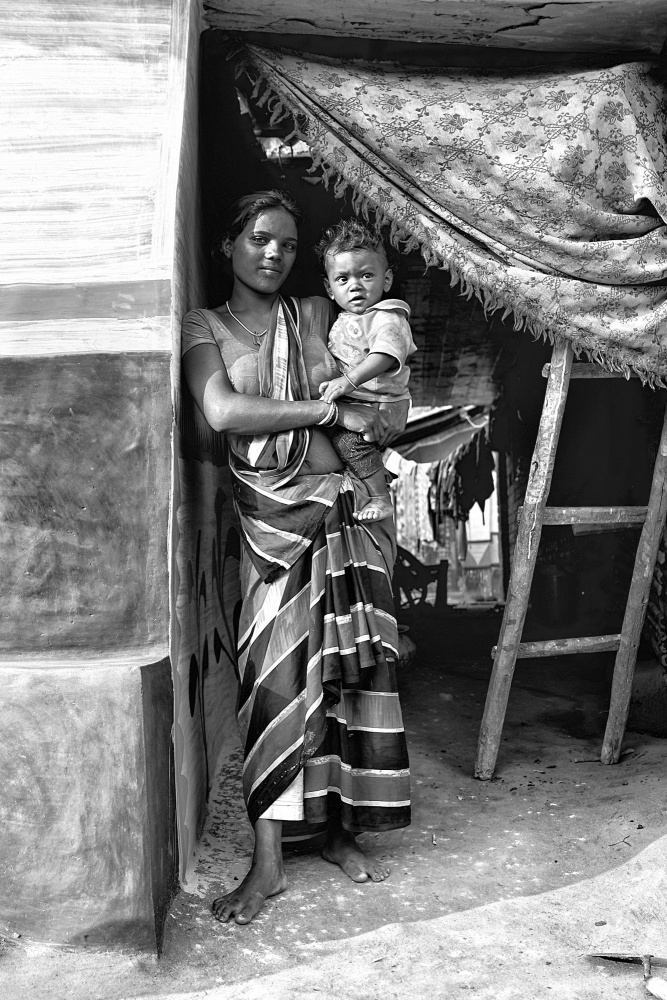 Mother with child from Shaibal Nandi